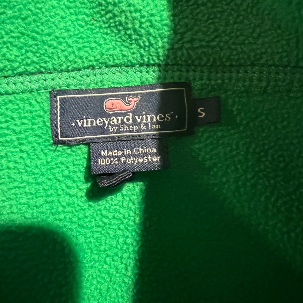 Vineyard Vines Men’s Fleece Vest Jacket Size Small |green - Picture 3 of 6